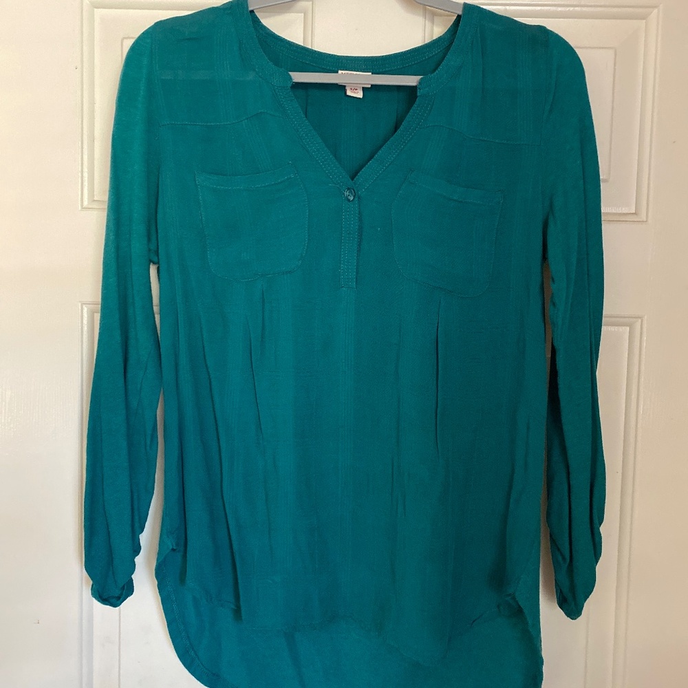 Merona Green Long Sleeve Shirt